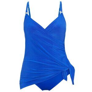 New! Magicsuit Royal Blue  Solids Willow One-piece Swimdress 25068